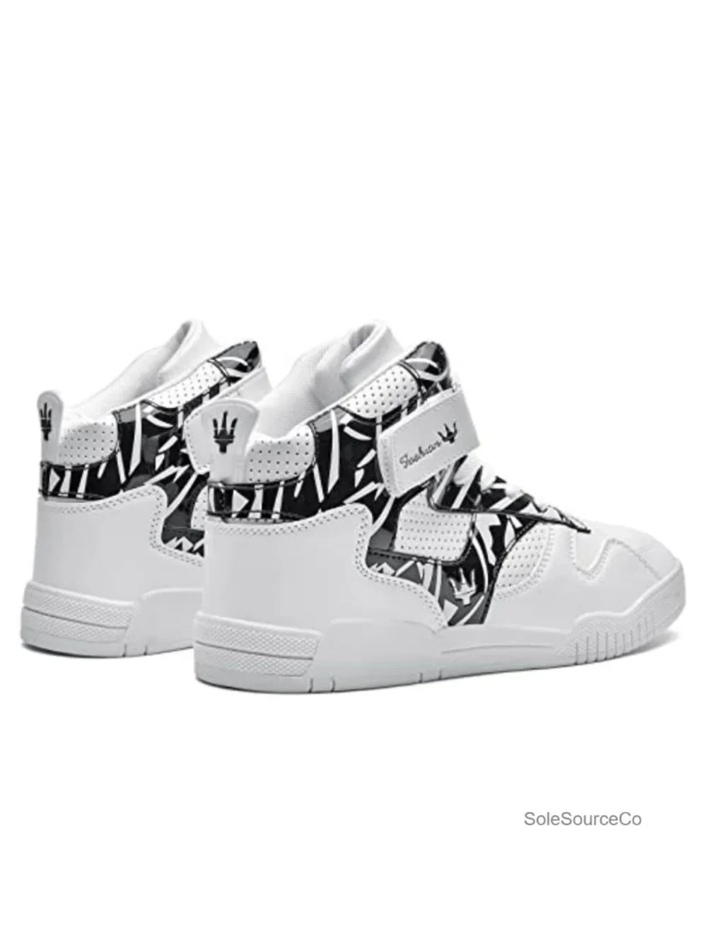 Men's High Top Leather Street Sneakers Lace-Up Breathable